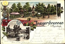 Litho Reinbek in Schleswig Holstein, Gasthaus Jägersbronnen - 10929978