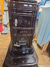 Alter Kaminofen Werkstattofen Guss/Emailliert Juno No. 5110 Burger Eisenwerke