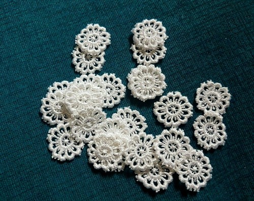 Mini blumen stickblumen - 20,