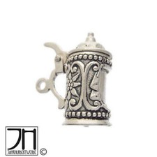 Alter 800 Silber Krug Charm