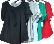 Tunika Bluse Italy Shirt Hängerchen  40 42 44  Oversize  Basic Damen Shirts #38