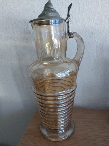 Antike glaskaraffe 1950 - antike,
