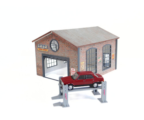 Auto garage gebäude diorama - auto,