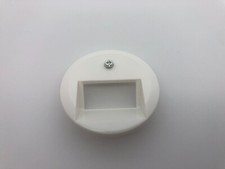 Berker 1409 Serie 1930 / Glas / Palazzo Serie Abdeckung UAE Netzwerk Polarweiß