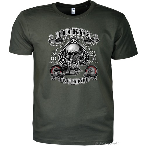 Biker shirt chopper motiv - t-shirt,