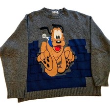 Iceberg Pullover Cardigan XL/ XXL  Rarität 90s Pluto Disney Comic