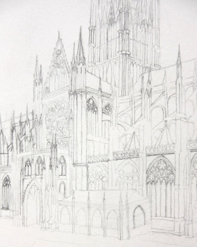 Gotische kathedrale von - kathedrale, rouen