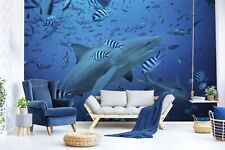 3D Ozean Fische Q7054 Tapete