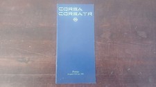 Preisliste Opel Corsa und