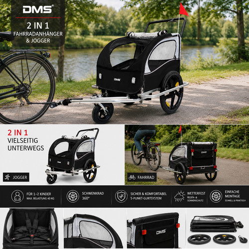Dms kinder fahrradanhänger - dms,