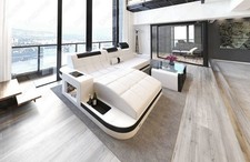Sofa Leder Eckcouch Ledersofa