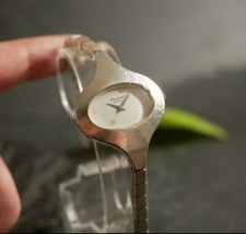 Tolle 0,925 Sterling Silber Uhr Armbanduhr Leonard Geneve Dünnes Armband 