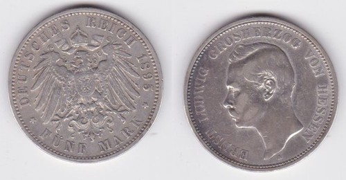 Mark silbermünze hessen - 5,