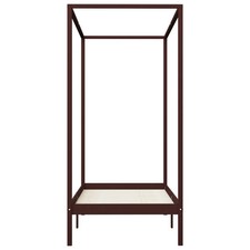 Himmelbett-Gestell Dunkelbraun