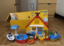 Playmobil 123 Haus, Boot, Auto, Figuren Set