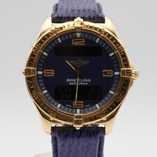 BREITLING AEROSPACE HERREN UHR 18K 750 GOLD QUARZ K56062 VINTAGE RAR TOP SELTEN