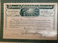 altes Wertpapier Aktie aus