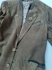 Uriger Leder Trachten Janker 50/M-L braun-vintage Jacke 