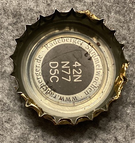 Kronkorken radeberger bottle - kronkorken,