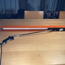 AEG Plan 822-210-200 Architektenl. Gelenkarm Orange Schreibtischlampe 70er Jahre