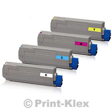 4x KOMPATIBLE TONER FÜR OKI C-5850 C-5950 C-5850N C-5950 C-5950N C-5850DN SET