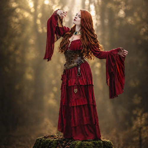 Medieval gown vintage - medieval,