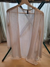 dünne Strickjacke Cardigan weiss H&M Gr. S 36