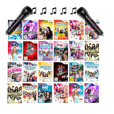 Nintendo Wii Karaoke We Sing Hits Party Spiele und Mikro Micro Auswahl 