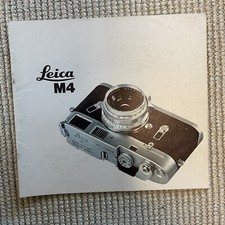 Leica M4 Prospekt Broschüre Deutsch Gebrauchsanweisung Magazin