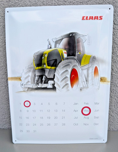 Claas blechkalender traktor - claas,