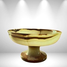 Große Onyx Schale auf Fuß 21