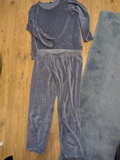 Nicki Schlafanzug Pyjama L grau Tchibo