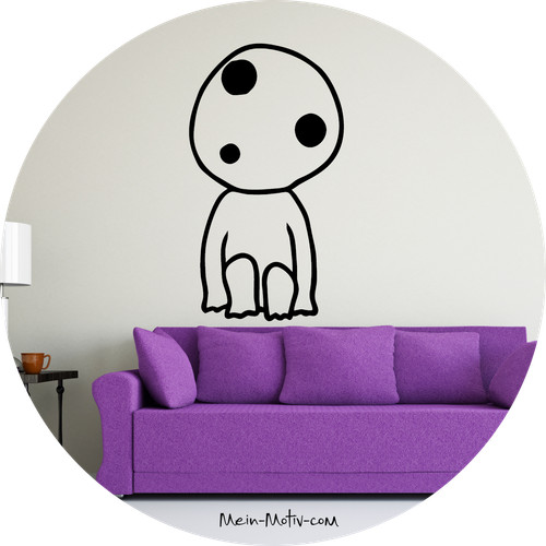Wandtattoo prinzessin mononoke - wandtattoo,