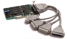 ISA DB37 Industrie Interface Karte GOLDSTAR mit Adapter 4 x RS-232 DB25 Board