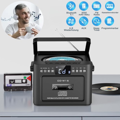 Player mit kassette - cd,