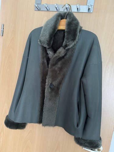 Echte leder lammfell wende - leder-,
