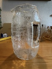 Antike Eis Glas Kanne Krug