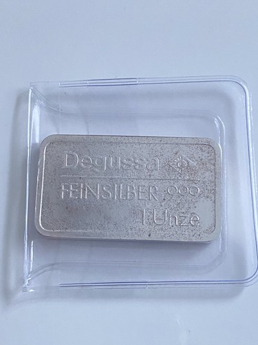 Silberbarren degussa oz - degussa, 1
