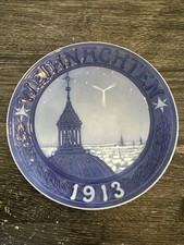 Royal Copenhagen Weihnachtsteller Weihnachten Jule 1913 Teller Jul Weihnachten