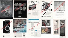 Zeiss Jena und Oberkochen, Zeiss Ikon, Anzeigen Konvolut 10 Stück  !Orginale!