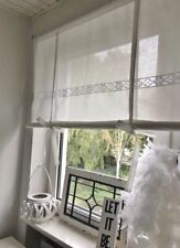 Raffrollo Gardine SPITZE weiß VINTAGE Shabby LANDHAUS skandinavisch 80-160cm