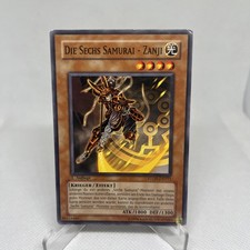 Yugioh Karte 1. Auflage DIE SECHS SAMURAI - ZANJI Monsterkarte STON-DE011