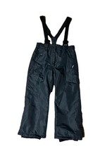 Kinder Winter Gefütterte Matschhose Dunkle Grau Größe 110-116 Top Zustand