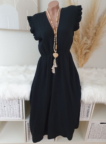 Musselin maxi kleid - maxi,