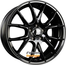 4x itWHEELS KIRA Glanzschwarz 7x17 ET38 5x100 Alufelgen 17 Zoll