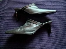 Damen Pumps Schuhe Größe 39 Silber Glitzer