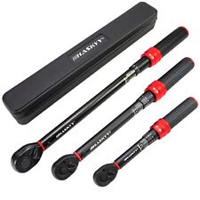 HASKYY Drehmomentschlüssel Set 1/4" 1/2" 1-10Nm 10-50Nm 20-200Nm 3tlg Ratsche