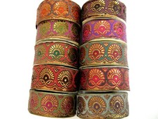 Borte Webband glänzend in verschiedenen Farben  40mm breit lfm   B302