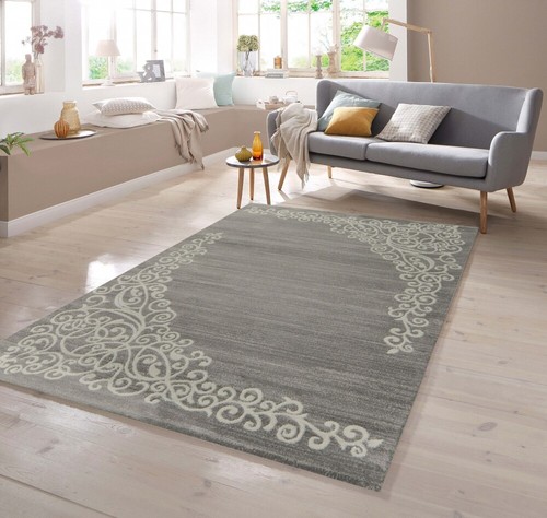 Moderner teppich mit floral - moderner,