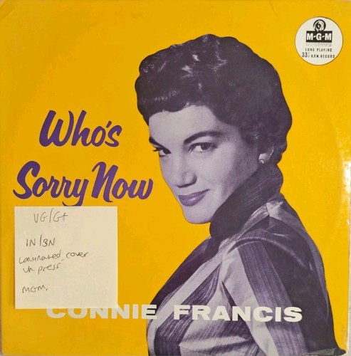 Connie francis who sorry now - who's,